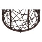 Salmar műrattan üvegasztal (barna)