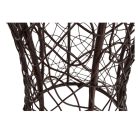 Salmar műrattan üvegasztal (barna)