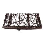 Salmar műrattan üvegasztal (barna)