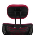 ELMAS irodai szék fejtámlával - piros