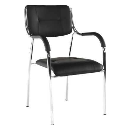 Ilham rakásolható szék kartámasszal - fekete