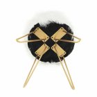 Puff, fehér/arany, JAMINA