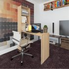 Jasmin praktikus íróasztal vagy bárpult - tölgy