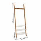 MARIKE polcos törölközőtartó/akasztós - 63 cm