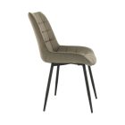 Szék, szürkésbarna taupe/fekete, SARIN