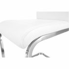 Étkező szék, fehér/króm, VATENA