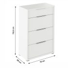 RIOMA TYP 22 komód - fehér