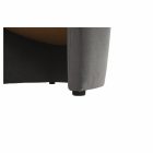 Klub fotel, szürke anyag, CUBA