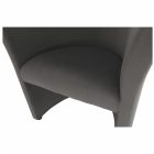 Klub fotel, szürke anyag, CUBA