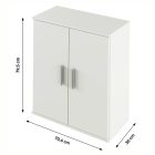 Komód, fehér, RESITA TYP 1