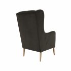 Kényelmes fotel, barna/bükk, BREDLY