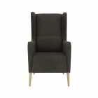 Kényelmes fotel, barna/bükk, BREDLY