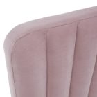 Ágy, rózsaszín/ gold arany króm, 140x200, KAISA