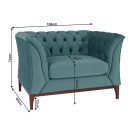 POWEL 1 WF  fotel - smaragd