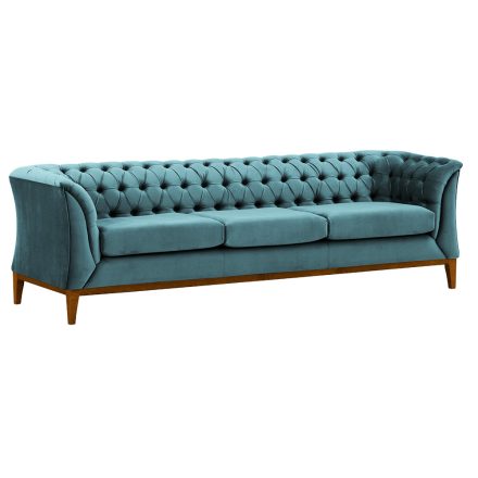 POWEL 3 WF chesterfield kanapé - zöld