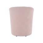 Klub fotel puffal, rózsaszín, ROSE