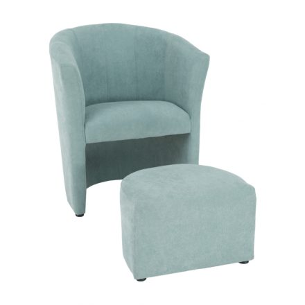 ROSE  fotel és puff - kék