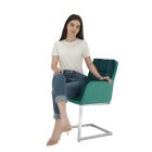 Chimena design fotel - zöld