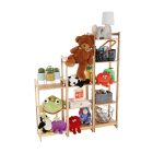 4 polcos polcállvány, természetes bambusz, IMPEROR TYP 2