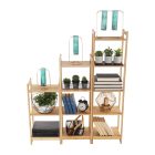 4 polcos polcállvány, természetes bambusz, IMPEROR TYP 2