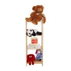 4 polcos polcállvány, természetes bambusz, IMPEROR TYP 2