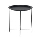 Kisasztal levehető tálcával, fekete, RENDER