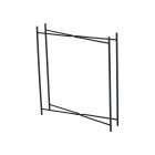 Kisasztal levehető tálcával, fekete, RENDER