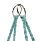 Függő szék, pamut+fém/menta, AMADO 2 NEW