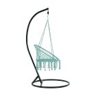 Függő szék, pamut+fém/menta, AMADO 2 NEW