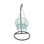 Függő szék, pamut+fém/menta, AMADO 2 NEW