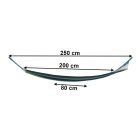 Függőágy, türkiz/kék/zöld, EVANA NEW -  single