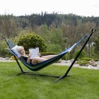 Függőágy, türkiz/kék/zöld, EVANA NEW -  single