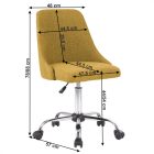 Ediz design irodai forgószék - sárga