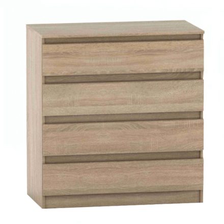 4 fiókos komód, tölgy sonoma, HANY NEW 004
