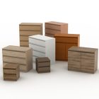 4 fiókos komód, tölgy sonoma, HANY NEW 004