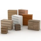 5 fiókos komód, fehér, HANY NEW 005