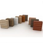 5 fiókos komód, tölgy sonoma, HANY NEW 005