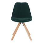 SABRA étkezőszék-bársonyszövet - zöld