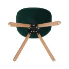 SABRA étkezőszék-bársonyszövet - zöld