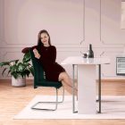 ABIRA NEW étkezőszék-bársonyszövet - zöld