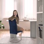 ABIRA NEW étkezőszék-bársonyszövet - kék