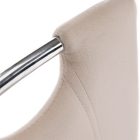 Étkezőszék, bézs Dulux Velvet szövet/króm, OLIVA NEW
