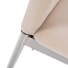 Étkezőszék, bézs Dulux Velvet szövet/króm, OLIVA NEW
