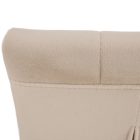 Étkezőszék, bézs Dulux Velvet szövet/króm, SALOMA NEW