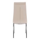 Étkezőszék, bézs Dulux Velvet szövet/króm, GERDA NEW