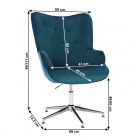 MARLOV pihenő fotel - petrol