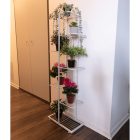 Fém állvány a virágokra, fehér, BAMIR TYP 2