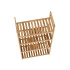 4 polcos polcállvány, természetes bambusz, FIORE TYP 2