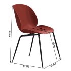 SONAIA étkezőszék - vörös