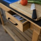 Kerti munkaasztal mosdóval fa/barna, BARDY